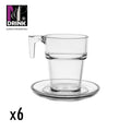 Chávena Café/Chá Baixa + Pires Conjunto de 6 Tritan