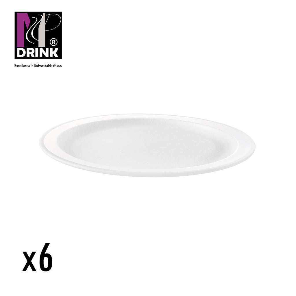 Assiette plate Ø 268 Lot de 6 Polypropylène