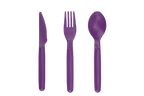 Couverts - 6 Couteaux, 6 Cuillères, 6 Fourchettes Polypropylène