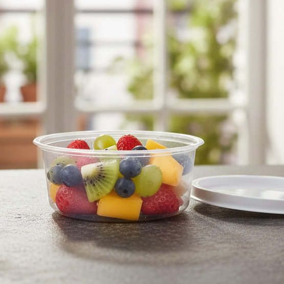 Coupe à dessert (Éco) avec couvercle Lot de 6 Polypropylène