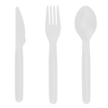 Couverts - 6 Couteaux, 6 Cuillères, 6 Fourchettes Polypropylène