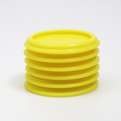 Base Antidérapante 57 mm Jaune Lot de 6