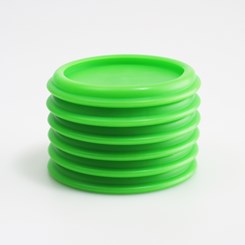 Base Antidérapante 57 mm Vert Lot de 6