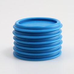 Base Antidérapante 61 mm Bleu Lot de 6