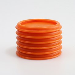 Base Antidérapante 61 mm Orange Lot de 6