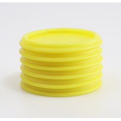 Base Antidérapante 69 mm Jaune Lot de 6