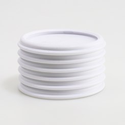 Base Antidérapante 73 mm Blanc Lot de 6