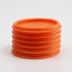 Base Antidérapante 73 mm Orange Lot de 6