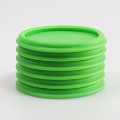 Base Antidérapante 73 mm Vert Lot de 6