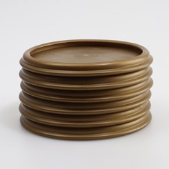 Base Antidérapante 86 mm Doré Lot de 6