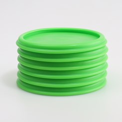 Base Antidérapante 86 mm Vert Lot de 6