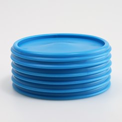 Base Antidérapante 101 mm Bleu Lot de 6