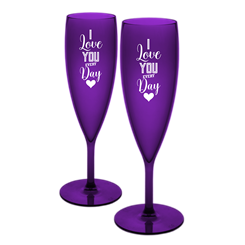 Cálice Espumante Terra 16 Cl Violeta Meia Noite - Dia dos Namorados (Conjunto de 2)